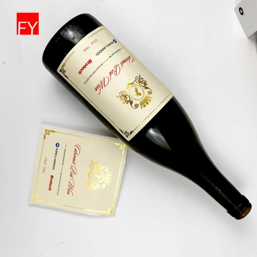 Label Labels for Drinking Water Plastic Bottles Waterproof Pearlized Oil Drink Bopp Decal Glass Custom Liquor A4 Bottle Sticker