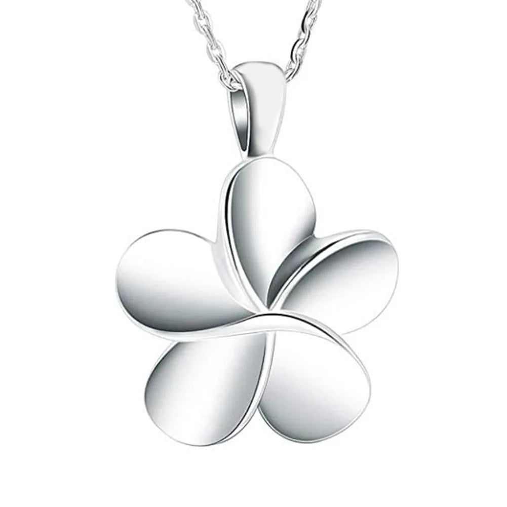 Cremation Flower Urn Necklace for Ashes Mini Keepsake Urn Memorial Ash Jewelry Pendant