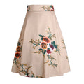 Retro Print Ladies Skirt Women Summer Skirts High Waist a Line Skirts
