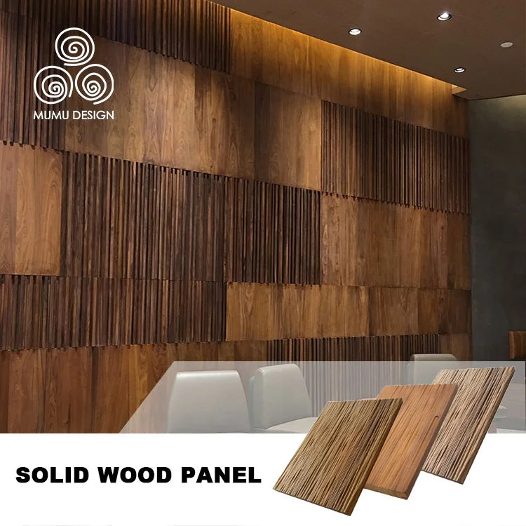 MUMU House Timber Interior Flexible Wood Cladding Luxury Decor Wooden Wall Panel