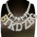 Iced Out Sterling Silver GRA Certificated Pass Diamond Tester Custom Made Initial Moissanite Letter Pendant