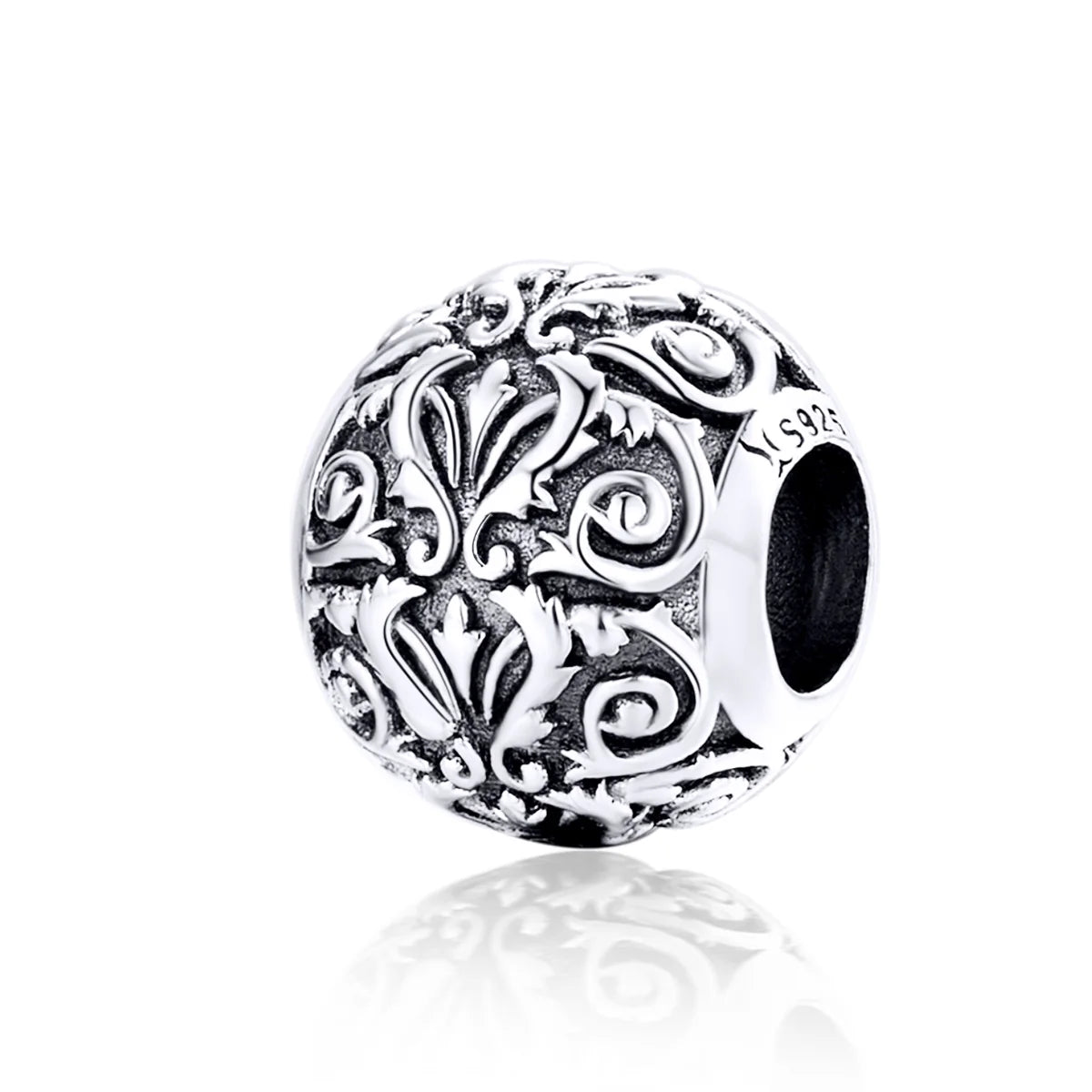European Style Flower Beads 925 Sterling Silver Fit Original Charm DIY Bracelet Pendant Bead for Jewelry Making SCC1179