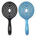 2023 Trending Round Abs Hollow Mosquito Coil Comb Cepillo Profesional Para Cabello Salon Hairstyle Hairdressing Hair Brush
