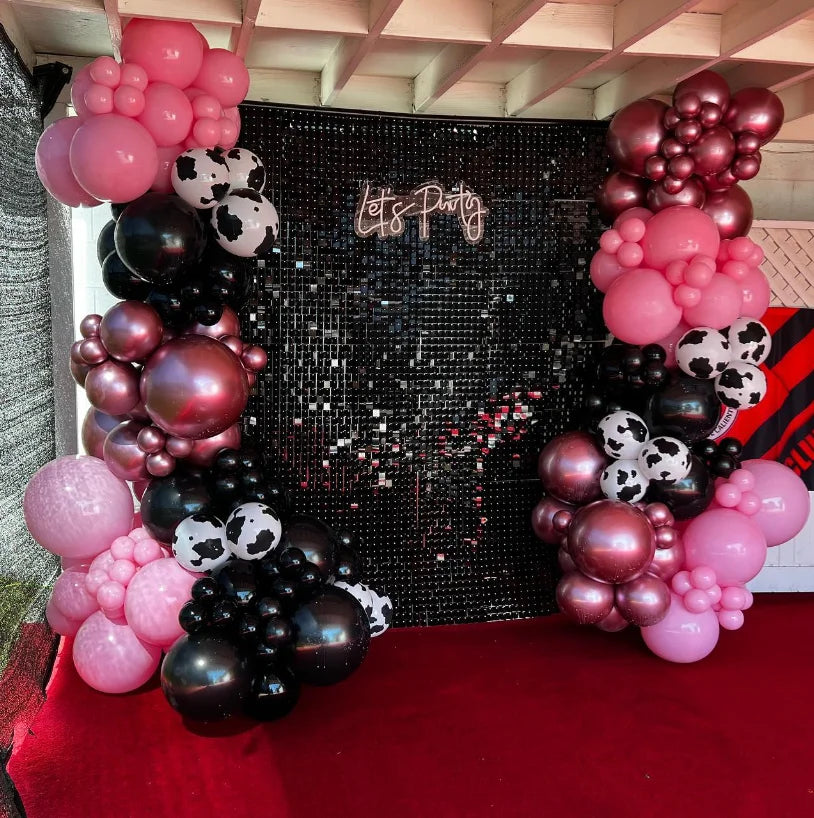 Live Sequin Panels Shimmer Wall Sequins Backdrop Black Shimmer Wall Backdrop for Wedding Party Events Stage Decoration