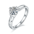 Highest Quality- Womens Moissanite Rings 1 Carat VVS Moissanite Solitaire Engagement Wedding Ring