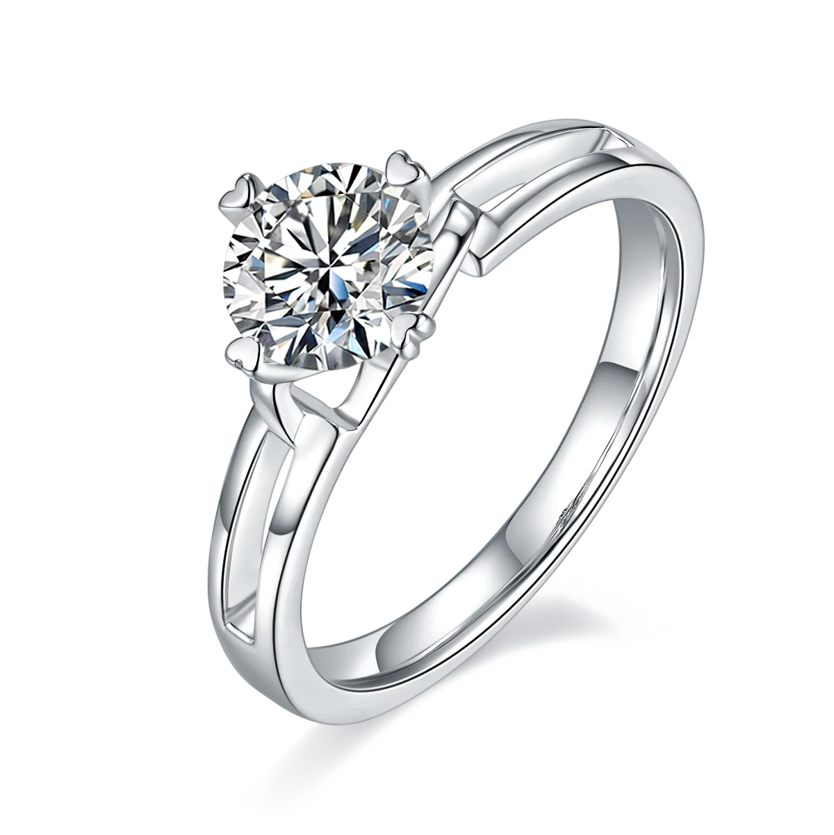 Highest Quality- Womens Moissanite Rings 1 Carat VVS Moissanite Solitaire Engagement Wedding Ring