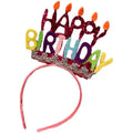 Wholesale Birthday Party Decoration HAPPY BIRTHDAY  Headband for Girls KIDS