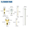 China Manufacture Iron Electroplated Customizable Size Photo Frame Hook and Nail Picture Hooks TAISHENG TS-S030
