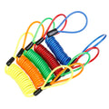 Anti-Theft Steel Bike Lock Spring Cable with Alarm Disc Lock Bicycle Security and Motorcycle Theft Protection Reminder