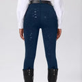 High Waist Slim Fit Equestrian Pants Full Seat Silicone Pocket Riding Breeches Moisture Wicking Elastic Fabric Horse RIDING PANT