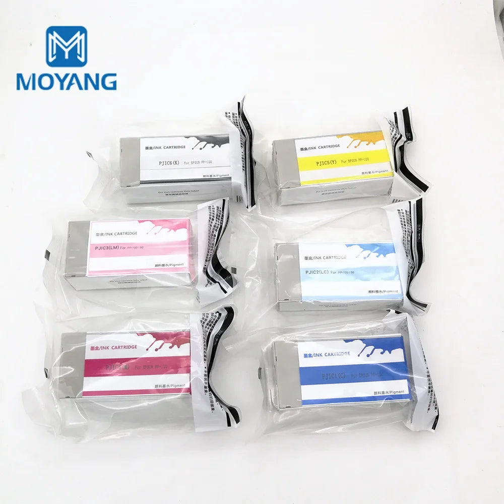 TINTENMEER Ink Cartridge PJIC1 to PJIC6 Compatible for Epson PP100 PP50 PP 100 50 PP-50 PP-100 Cd DVD DISC Printer Producer
