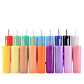 Plain Matte Colored 480ml Plastic Double Wall Water Acrylic Skinny Matte Tumbler Bottle Drinking Tumbler Cup With Straw