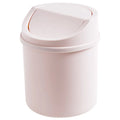Mini Trash Can with Lid Press Type pink Grabage Can Plastic Small Office Trash Bin Desktop Trash Can Cute