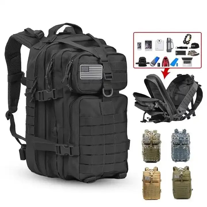 Wholesale Custom Gym Hiking Back Pack Backpacks Rucksack Hunting Mochilas Taticas 45L Molle Tactical Backpack Bags for Men