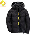 Custom Lightweight Knitted Men's Hooded Quilted Coat Winter Warm Thick Bubble Fashion Puffer Jacket Solid Breathable Windproof
