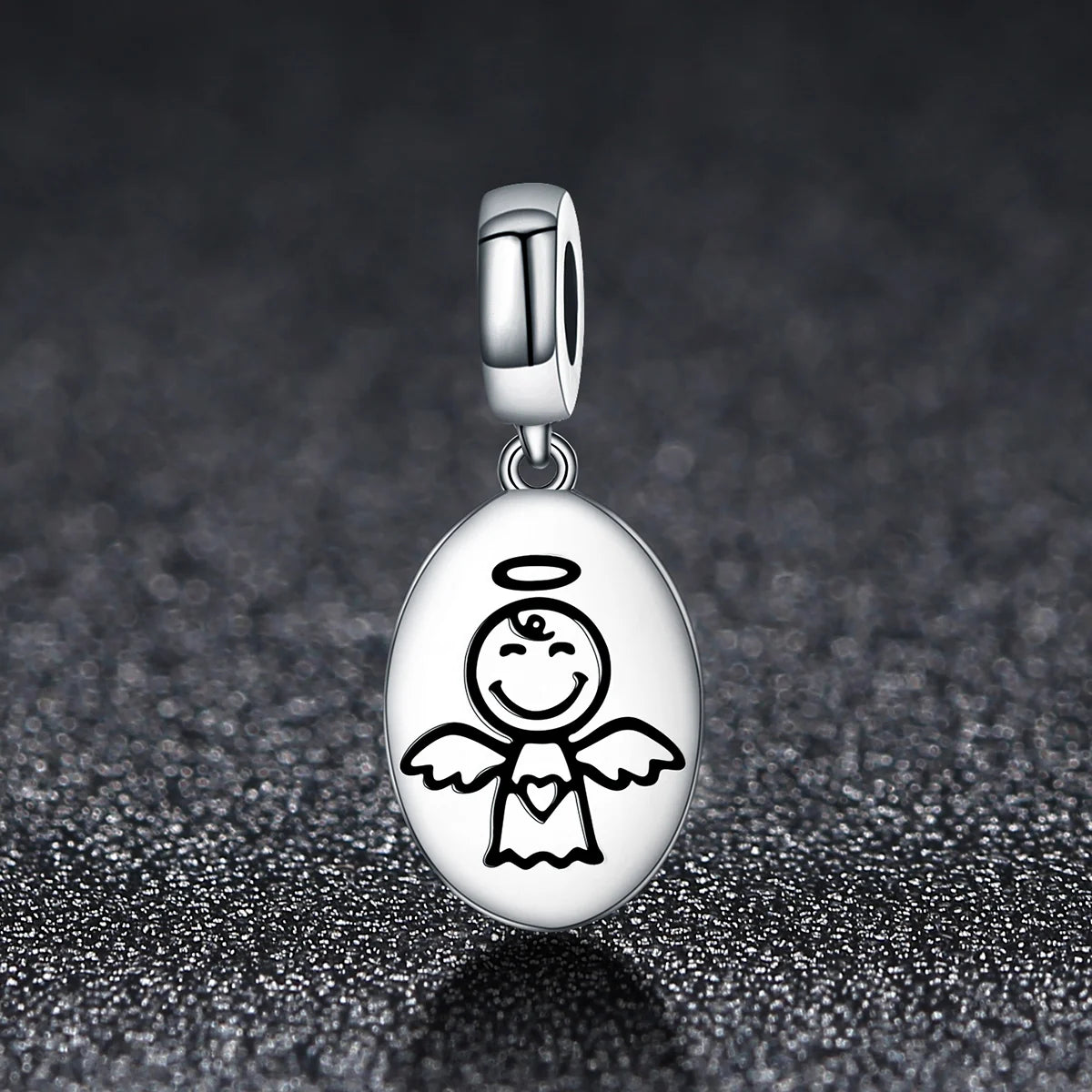 Factory Wholesale 925 Sterling Silver Charm Bracelet Guardian Angel Dangle Bead Zircon Women's Jewelry Gift Original SCC328
