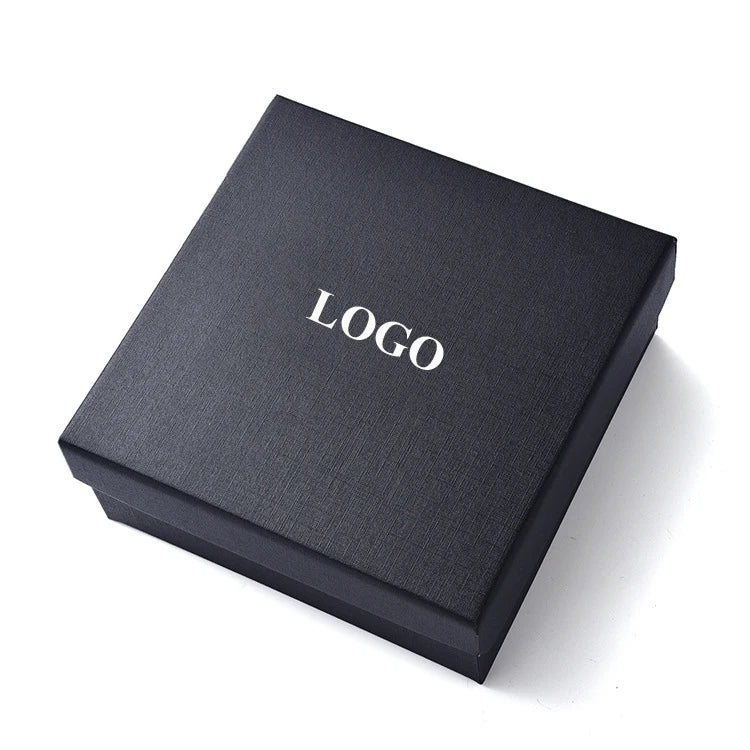 Wholesale Luxury Black Cardboard Paper Packaging Wallet Belt Gift Box