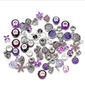50 Piece Set Metal Charms Different Designs Per Bag Large Hole Alloy Glass Beads for Bracelet Making