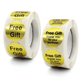 2.5cm Diameters Metallic Gold Sticker Labels Roll Packaging Free Gift Thank You Sticker for Envelope