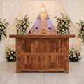 U Shaped Wedding Furniture Wooden Wedding Bar Table Warehouse Bar Furniture
