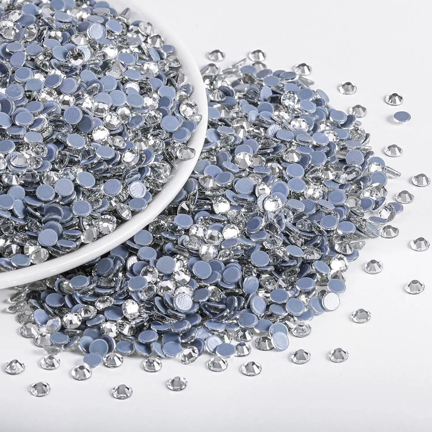 Factory Wholesale Copi Swar High Quality Intensive Glue SS10 Glass Crystal AB Hot Fix Rhinestones for Wedding Dress and Craft