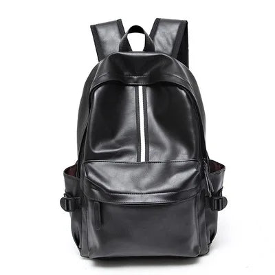 Hot Selling Black Backpack With USB Leisure Large Capacity Bags for Men Backpack Leather Custom Design and logo