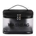 Custom Waterproof clear Cosmetic Bag Portable Travel Toiletry Storage Makeup  PVC Cosmetic Bag Transparent  Wash Bag