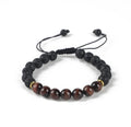 Wholesale Natural Stone Beads Bracelet 8mm Handmade Adjustable Bracelets Tiger Eye Stone Mixed lava Rock Beads Bracelets