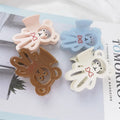 Bear Medium Pinzas Para Cabello Shark Hair Claw 7.7cm Acetate Hollow Clamps Clips for Sweet Girl Hair Clips for Women