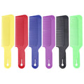 Salon Professional Barber Push Side Anti-static Haircut Flat Oil Heat-resistant Fiber Hair Cutting Comb Flattop Comb