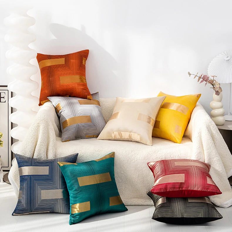 Modern Floral and Character Jacquard Cushion Pillow Covers Cheap Home Hotel and Hospital Decor for Sofa Couch