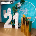 2026 WOWORK Custom Birthday Event Planning Decoration Props on Stop Shopping Big Letters and Arch Backdrop Stand