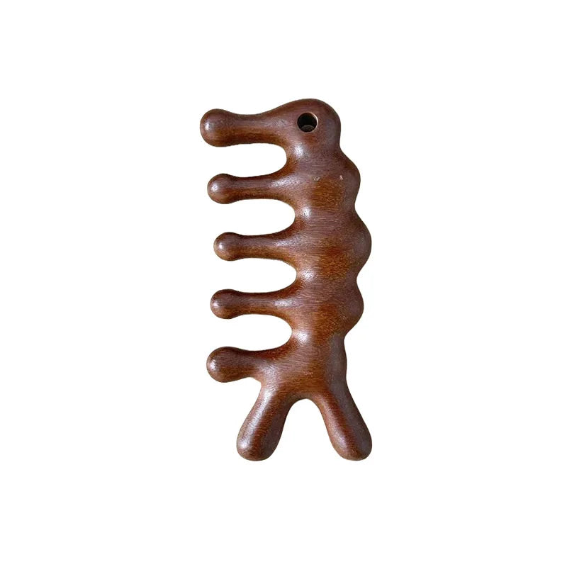 Gmagic Head Hair Scalp Massage ToolsNatural Sandalwood Dredge the Meridians Massage Comb  Wooden Comb for Massage