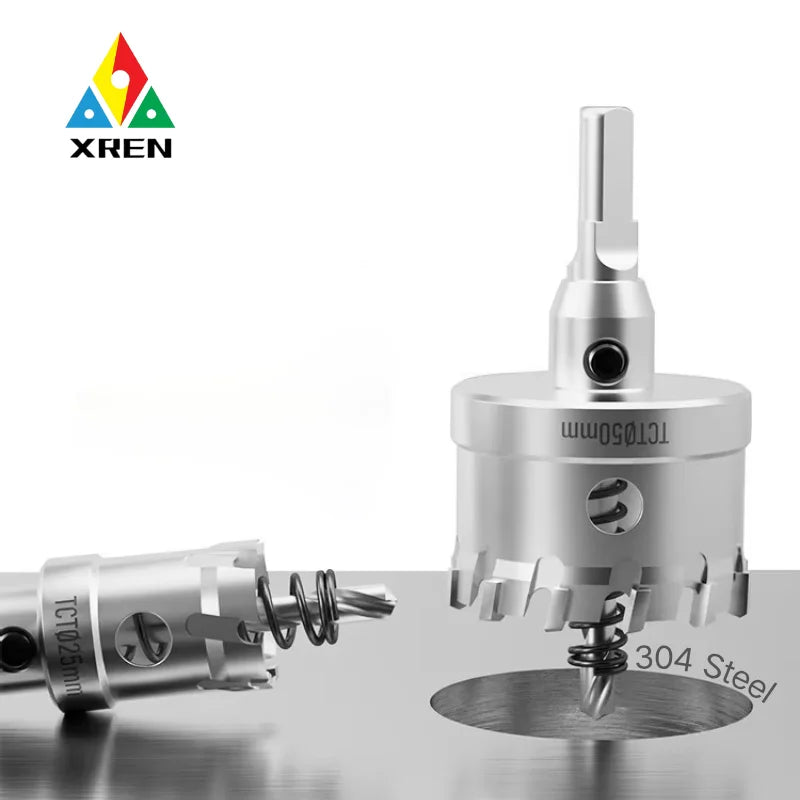 Heavy Duty 12mm to 300mm Tungsten Carbide Hole Cutter Drill Bit for Stainless Steel 304 & Iron Sheet Metal