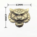 Car Personality China-Chiccar Sticker Metal Modified Car Body Sticker 3D tiger Head Car logo