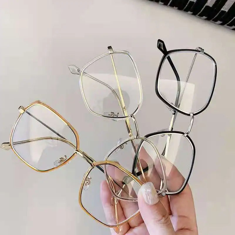 New Fashion Blue Light Blocking Glasses Retro Oversize Unisex Frame Anti Blue Light Eyeglasses Frames 2022