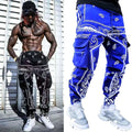 Mens Hip Hop Cargo Pants Paisly Harem Trousers Urban Printed Streetwear Outfits Japanese Hippie Clothes Baggy Pants