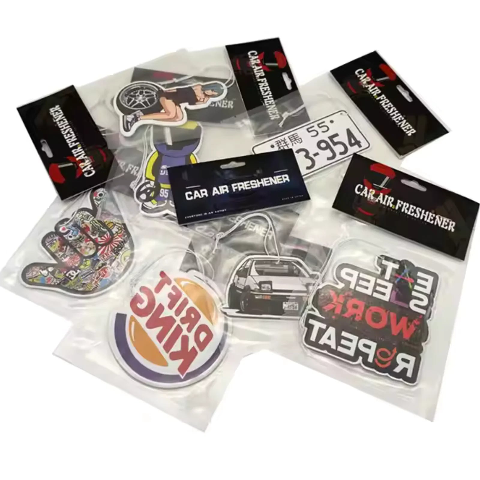 Custom Fragrance Long Lasting Perfume Car Accessories Hanging Air Freshener Different Scents Paper Air Fresheners