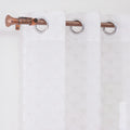 Cheap Price Factory Wholesale Modern Customizable Flame Retardant Geometric Dew Drop Design Sheer Tulle Curtains Drapes for