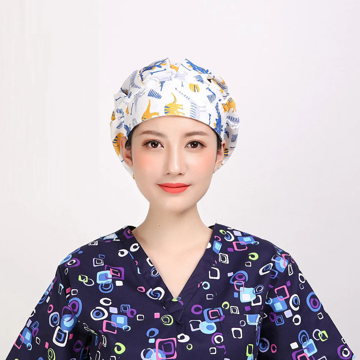 Nurse Accessories Dentist Hat Printing Pet Doctor Hat Medical Scrubs Female Hat Hospital Doctor Nurse Work Hat