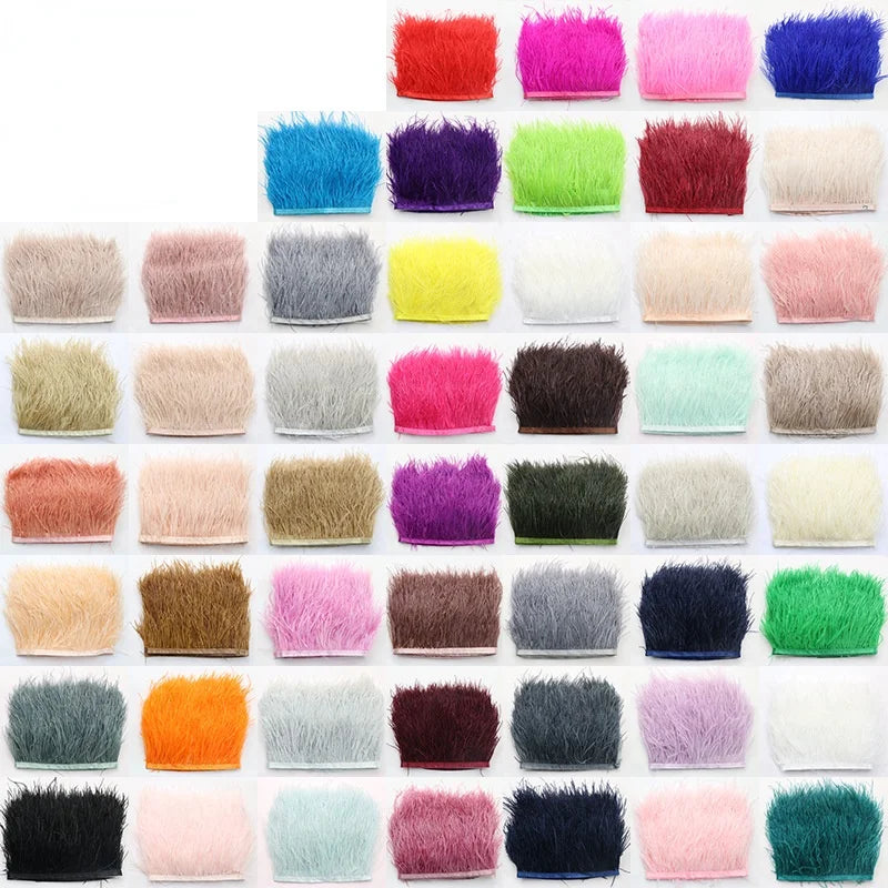 54 Kinds of Color Stage Costume Accessories 8-10 Cm Ostrich Feather