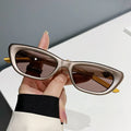 2025 New Retro Small Frame Triangle Female Sunglasses New Fashion Sunglasses Women Vintage Shade Glasses Cat Eye