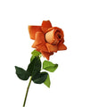 D-R001  Artificial Big Brown Handfeeling Moisturizing Real Touch Rose Flower  Flower Ornaments Decor Flowers Bouquet