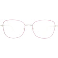 Women's New Design Solid Pattern Oval Metal Optical Glasses Frames Red Eye Glasses