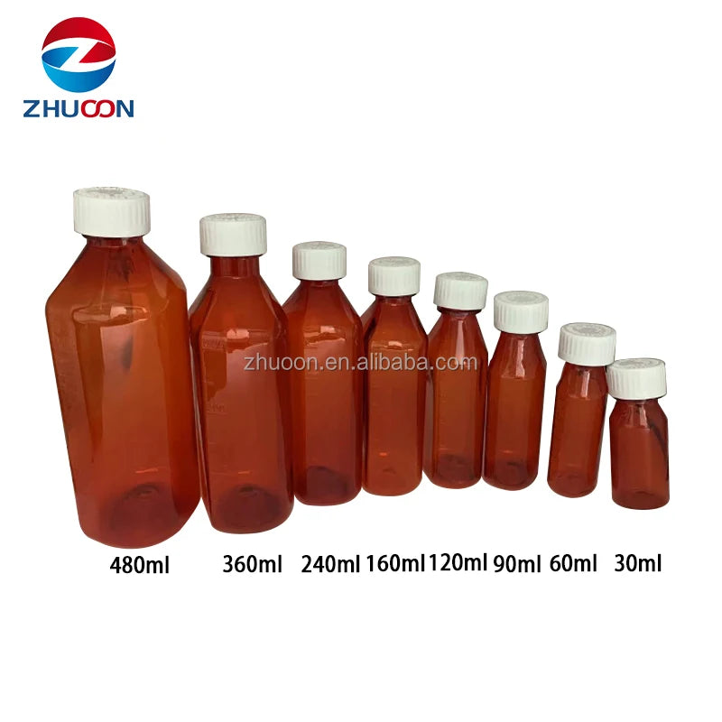 Bottle with Cough Syrup Bottle Filling Sealing and Packing