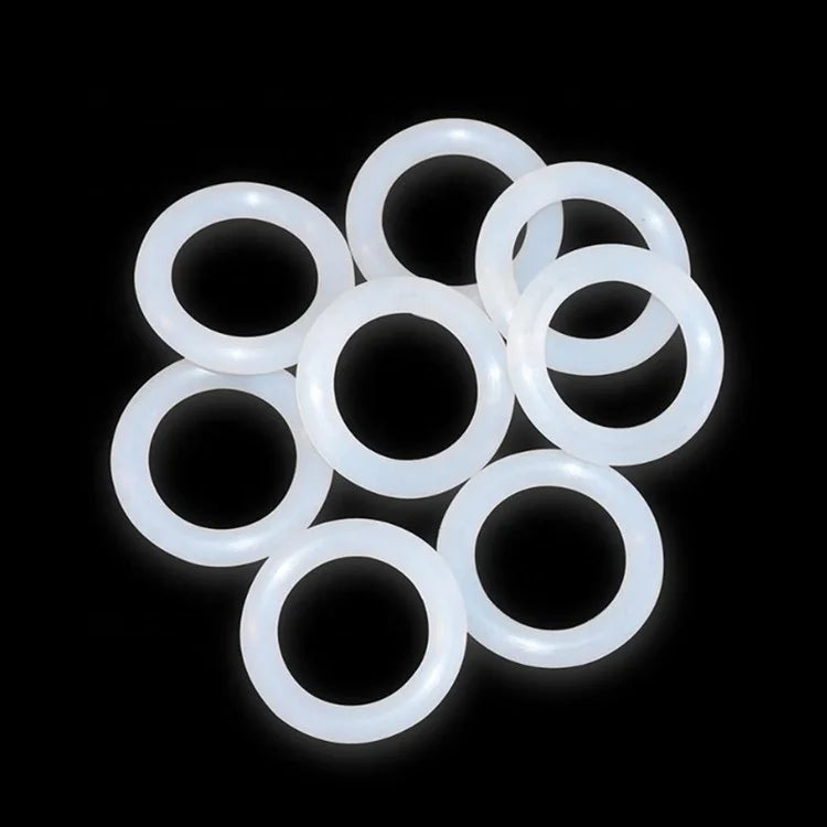 Factory Price Free Samples 40A Transparent VMQ Silicone Rubber O-Ring For Auto Sealing