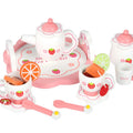 Popular Wooden strawberry afternoon tea set play toys afternoon tea time food maker coffee toys