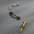 Antiqued Zinc Alloy Mini Drawer Handles Vintage Jewelry Box Pulls Decorative Cabinet Hardware for Bedroom Living Room Villa