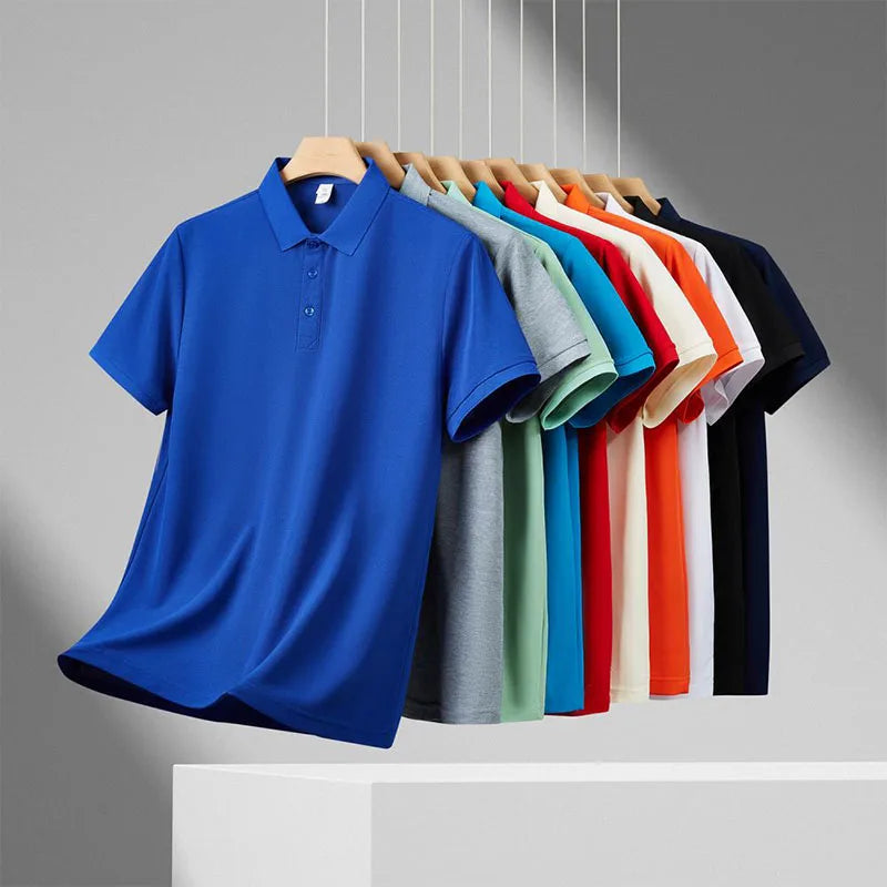 Men's Summer Embroidered Short-sleeved Business Leisure Golf Polo Shirt Wholesale Polo Shirt