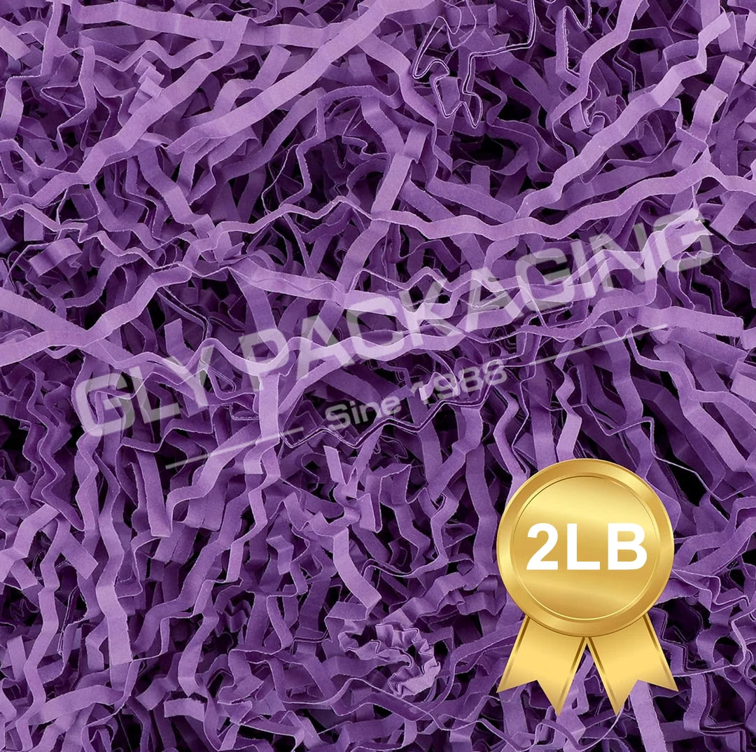 2LB Dark Purple Crinkle Cut Paper Shred Filler Bag Gift Box Shredded Paper for Crafts Gift Decorations
